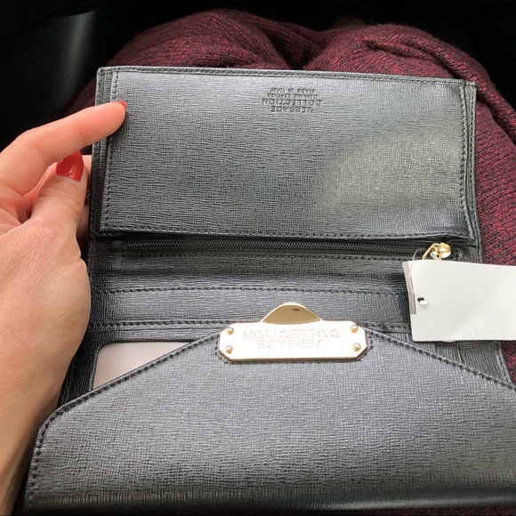 BNWT auth Versace Collection black leather wallet - Picture 7 of 8